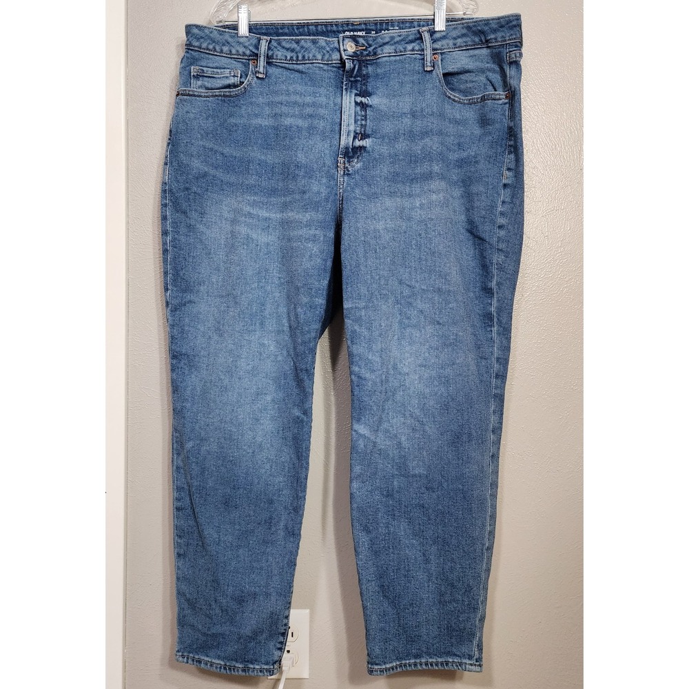 Old Navy Women's Plus Size‎ 20 Jean's O G Straight Denim Secret Smooth Pockets